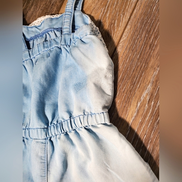 DKNY toddler girls denim color faded shorts jumpsuit Size 2T - Picture 11 of 11